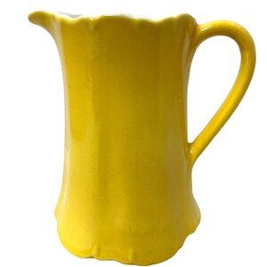 Yellow Pitcher Redwing Pottery Mustard Yellow